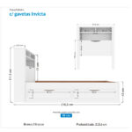 Cama Soltero Con Cajones - Imagen 2